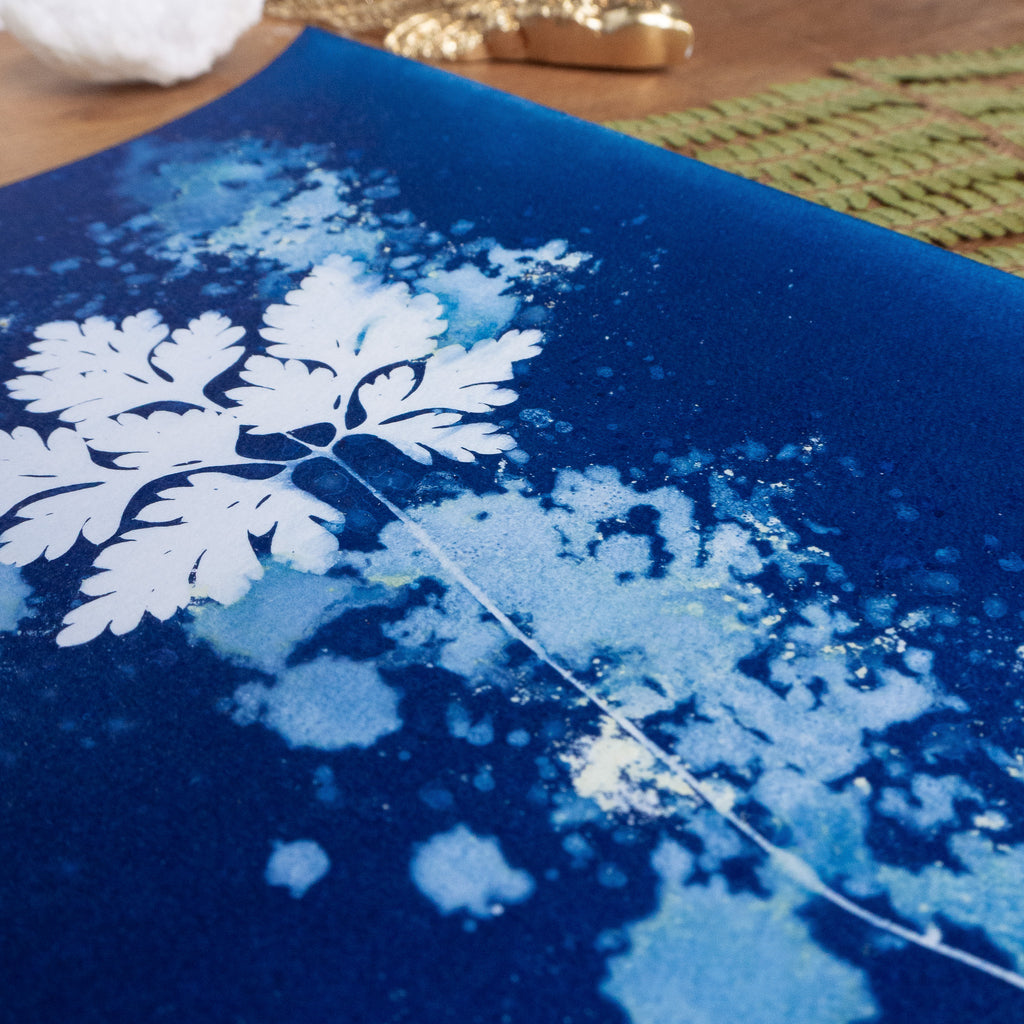 Silence Végétal - Tirage cyanotype humide original