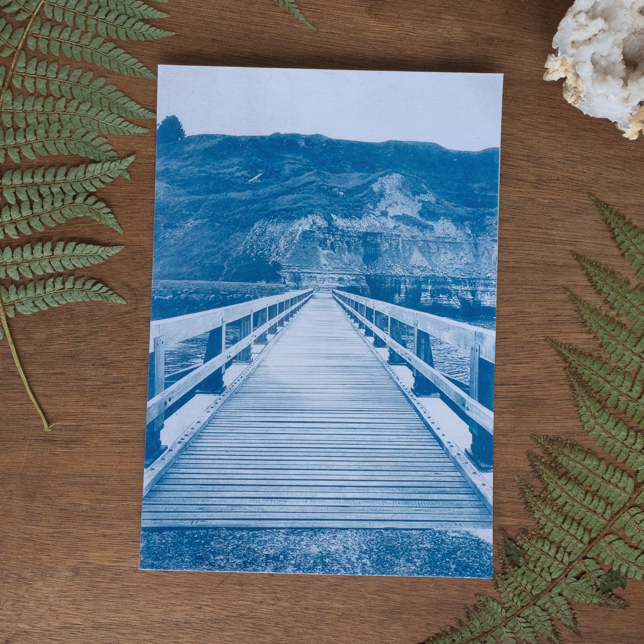 Pont de Port-En-Bessin - Tirage cyanotype original