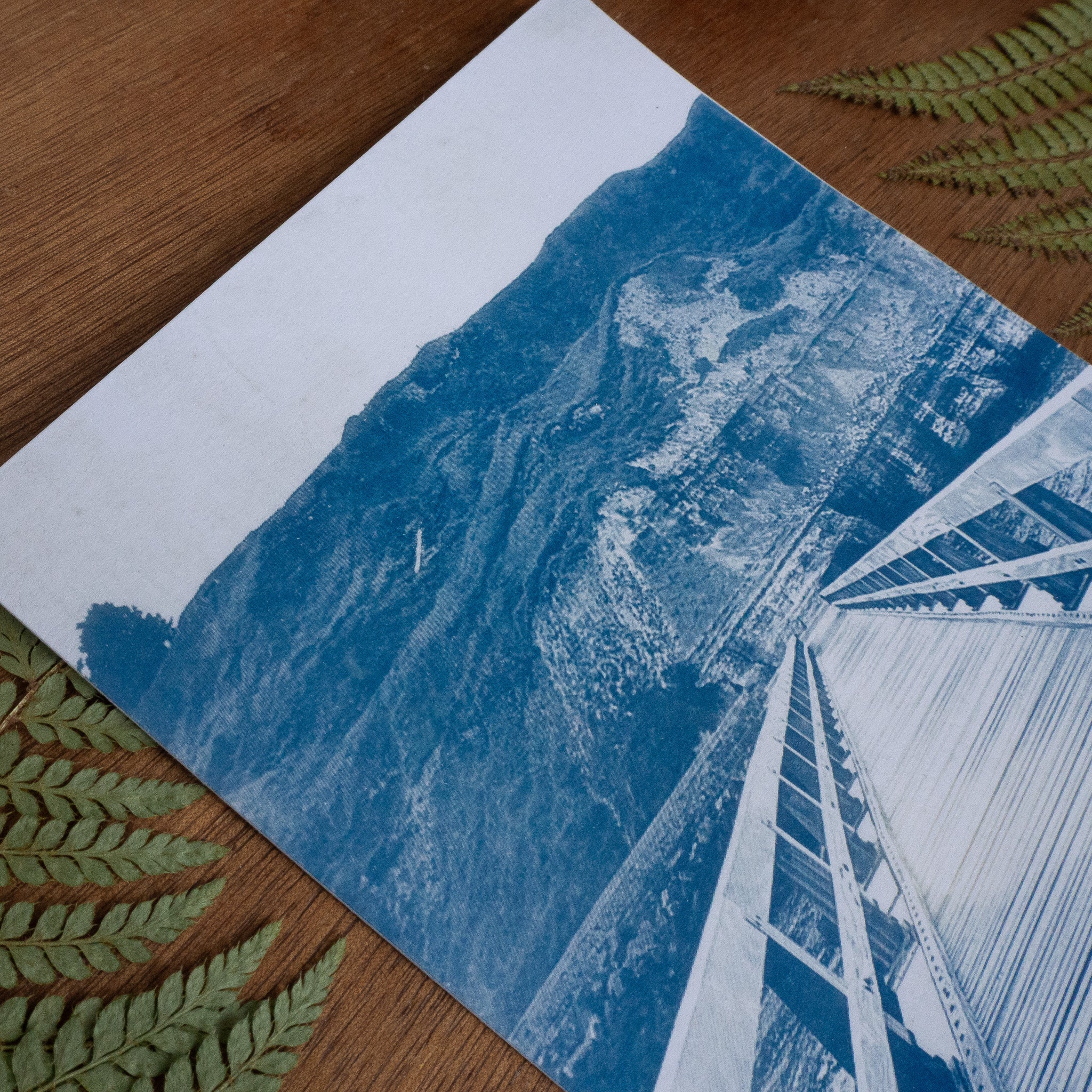 Pont de Port-En-Bessin - Tirage cyanotype original