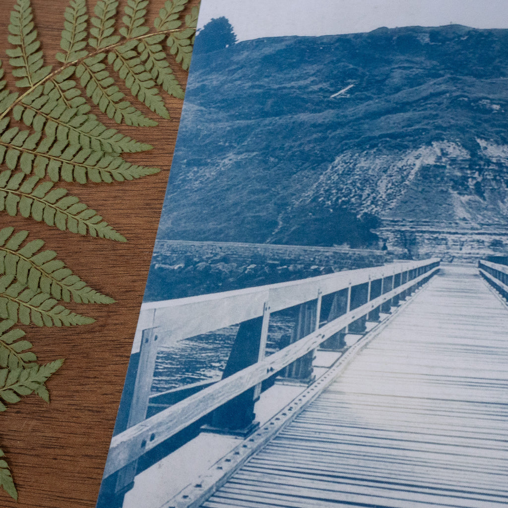 Pont de Port-En-Bessin - Tirage cyanotype original