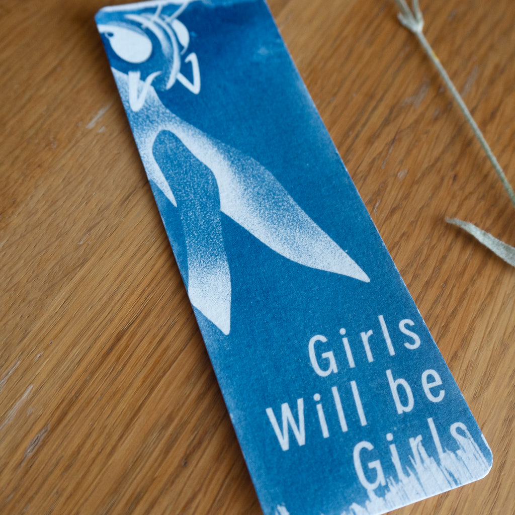 Marque page Girls Will be Girls - Cyanotype Sød x Petites Bleues