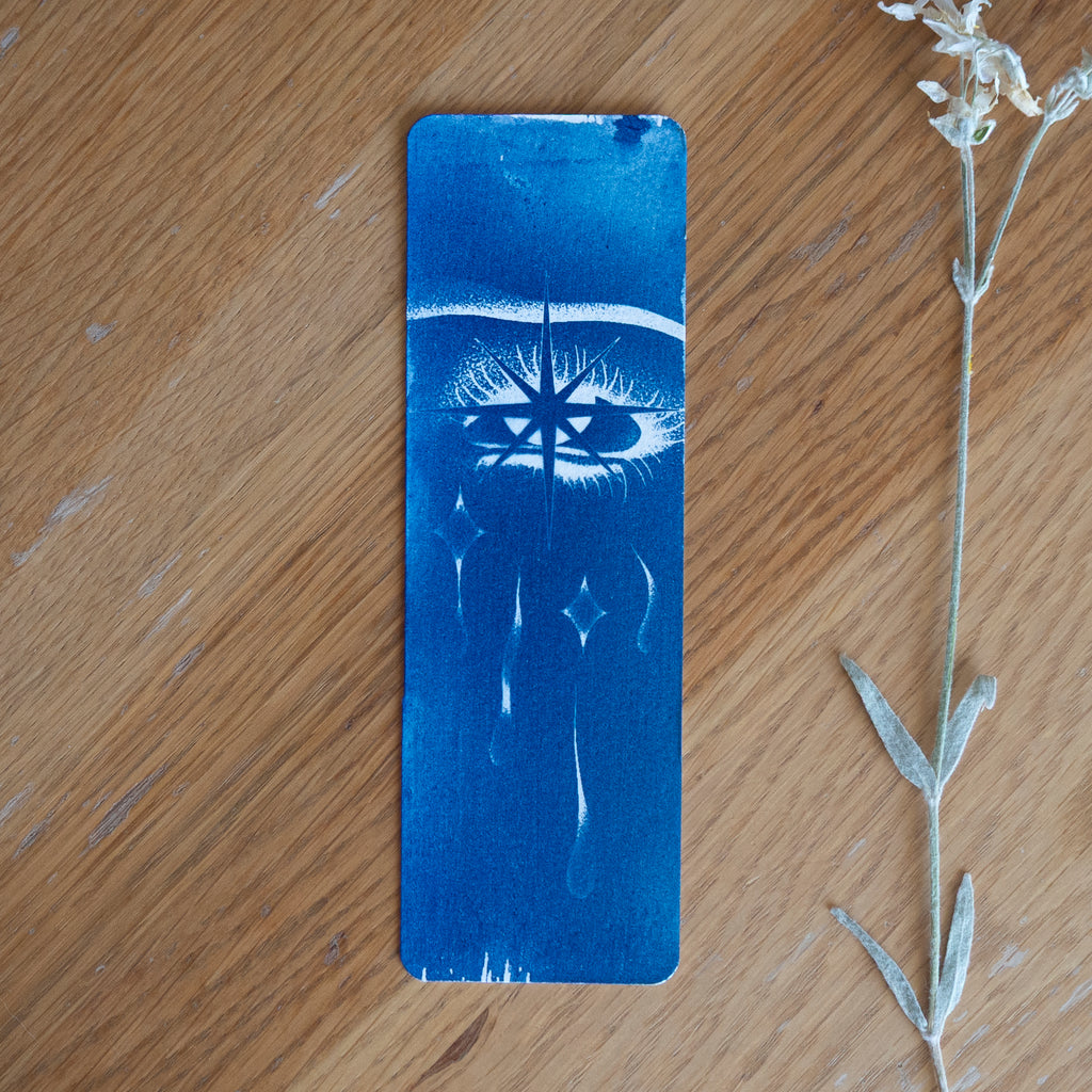 Marque page Larmes scintillantes - Cyanotype Sød x Petites Bleues