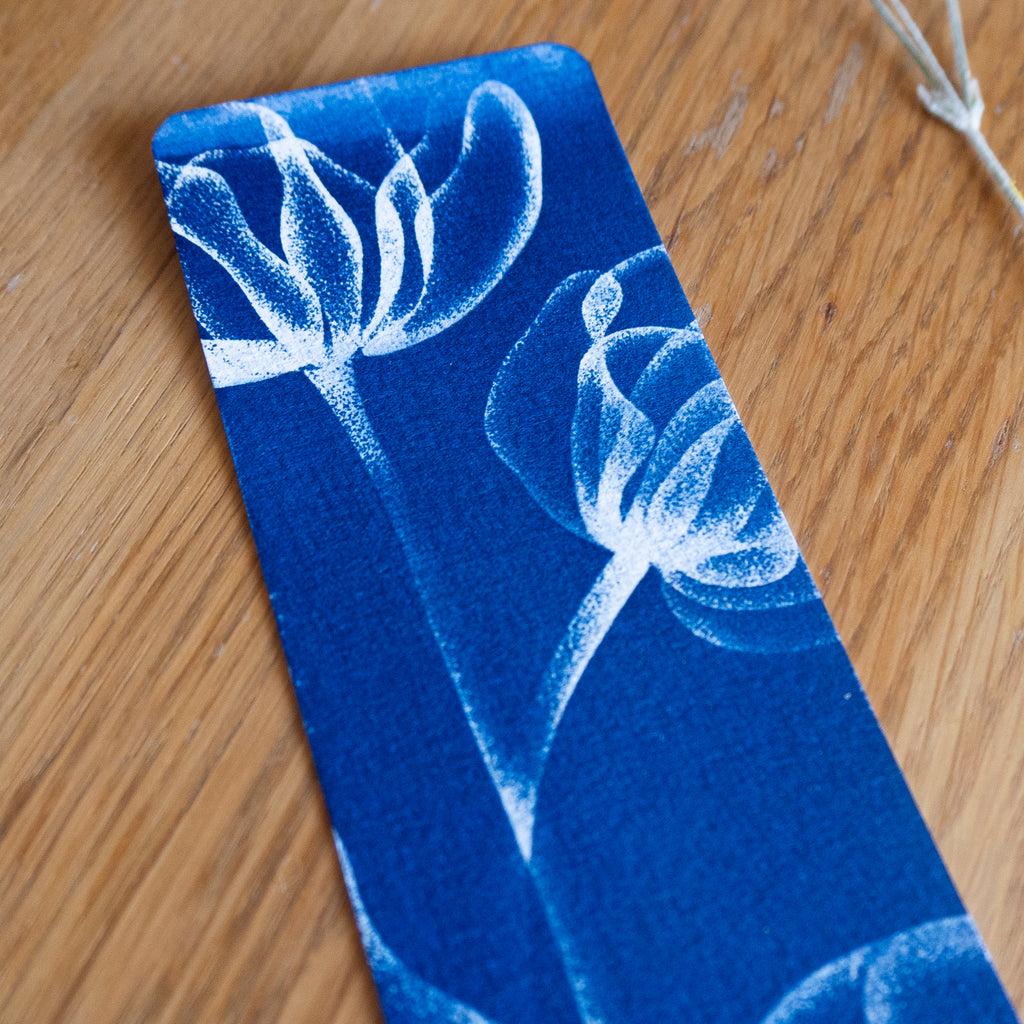 Marque page Tulipes - Cyanotype Sød x Petites Bleues