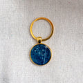 Porte-clés cyanotype unique - fragment N°01