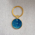 Porte-clés cyanotype unique - fragment N°09