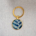 Porte-clés cyanotype unique - fragment N°06