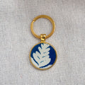 Porte-clés cyanotype unique - fragment N°08